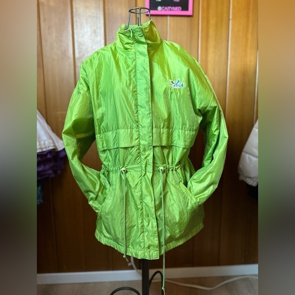 VINTAGE Y2K rain jacket, medium - Picture 6 of 7